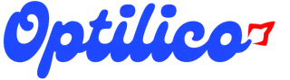 Logo Optilico minimal fond blanc